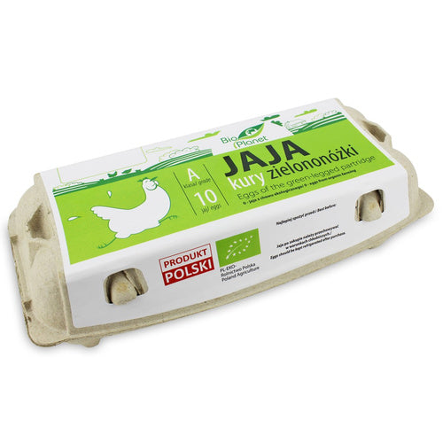 Jaja kury zielononóżki roz. M 10 szt. - Bio Planet (EKO)