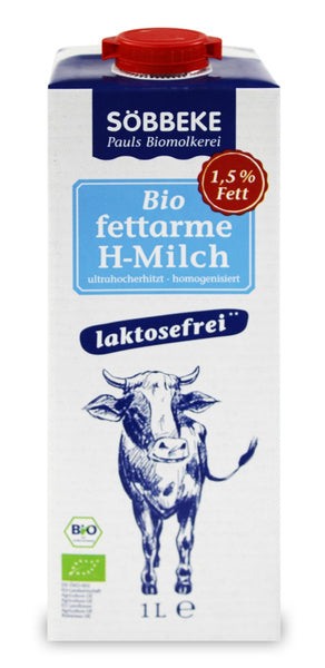 Mleko krowie bez laktozy 1,5 % 1 l - Sobbeke (EKO)