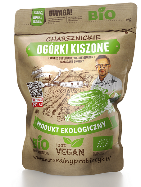 Ogórki kiszone 1000 g (500 g) - Charsznickie Pola Natury (EKO)
