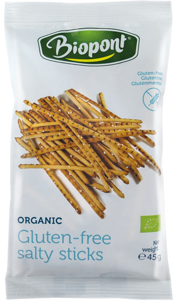 Paluszki solone bezglutenowe 45 g - Biopont (EKO)