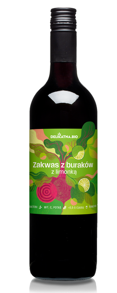 Zakwas z buraków z limonką 700 ml - Delikatna (EKO)