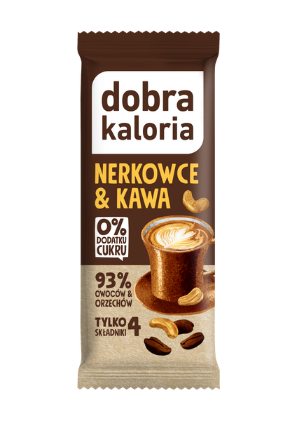 Baton daktylowy nerkowce kawa 35 g - Dobra Kaloria