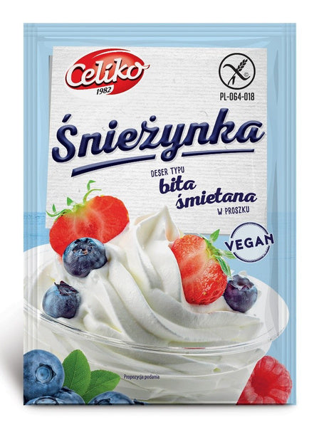 Bita śmietana śnieżynka wegańska bezglutenowa 50 g - Celiko
