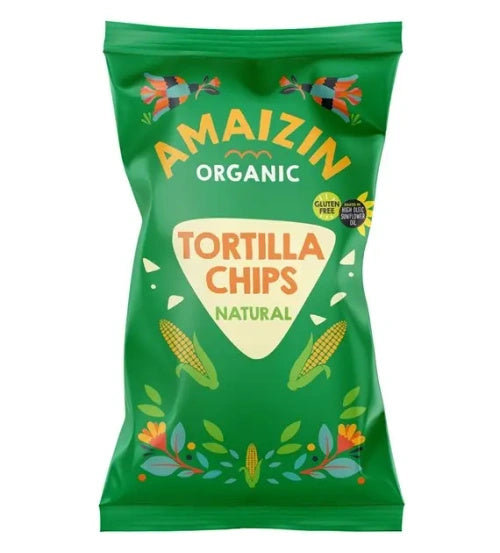 Chipsy tortilla kukurydziane solone bezglutenowe 250 g - Amaizin (EKO)