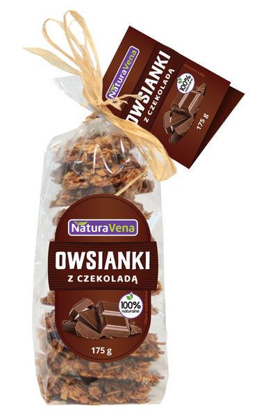 Ciasteczka owsiane owsianki z czekoladą 175g - NaturaVena
