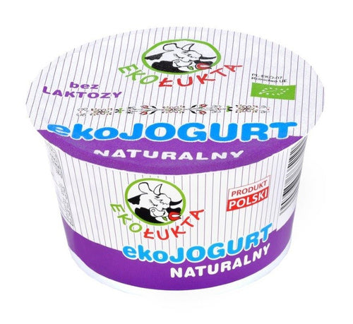 Ekologiczny jogurt naturalny bez laktozy 3,8 % 180 g - Eko Łukta (EKO)