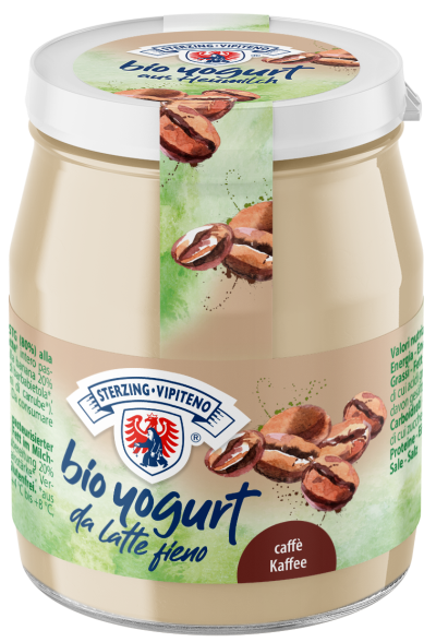 Jogurt kawowy z mleka siennego bezglutenowy 150 g - Sterzing-Vipiteno (EKO)