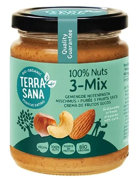 Krem orzechowy mix (3 orzechy) 250 g - Terrasana (EKO)