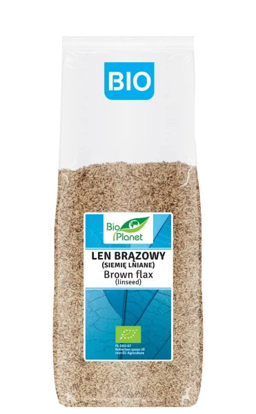 Len brązowy siemię lniane 1 kg - Bio Planet (EKO)
