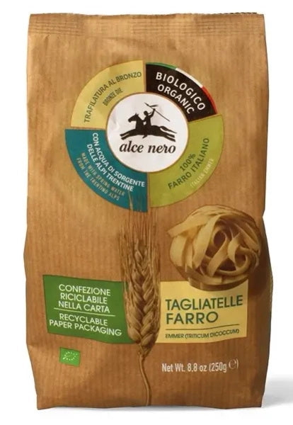 Makaron gniazda tagliatelle z płaskurki 250 g - Alce Nero (EKO)