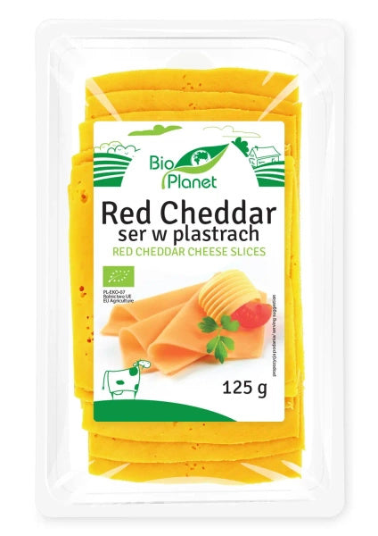 Ser red cheddar plastry 125 g - Bio Planet (EKO)