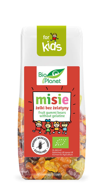 Wegańskie żelki bez żelatyny misie 100 g - Bio Planet (EKO)